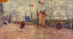 Fest am Montmartre nach van Gogh